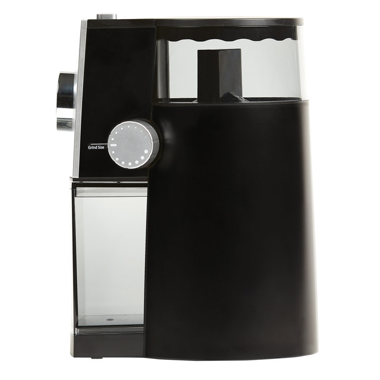 Black Electric Adjustable Grind Burr Coffee Grinder