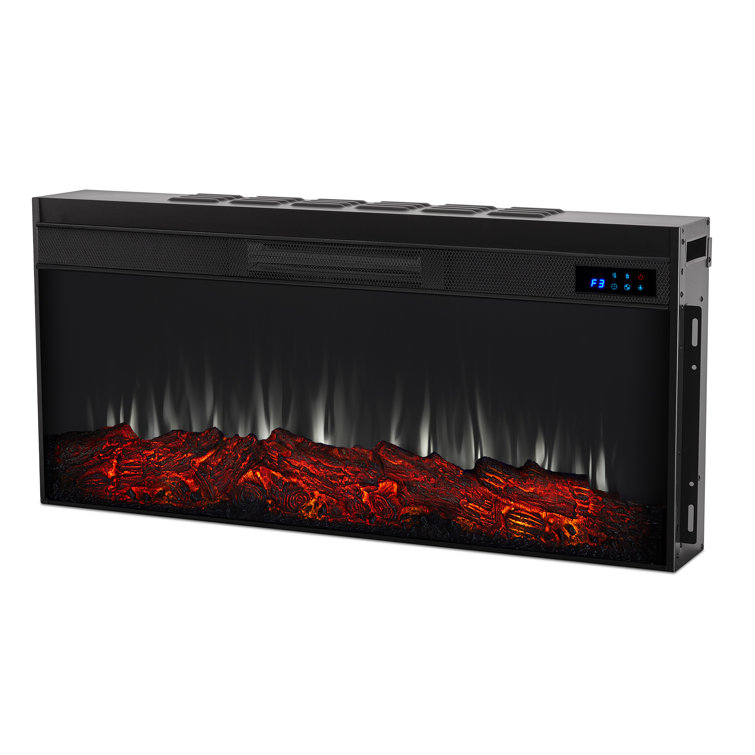 Alcott 75" White Electric Fireplace with Mantel