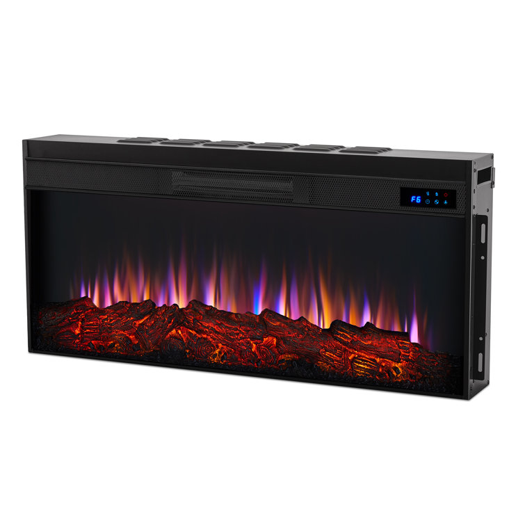 Alcott 75" White Electric Fireplace with Mantel