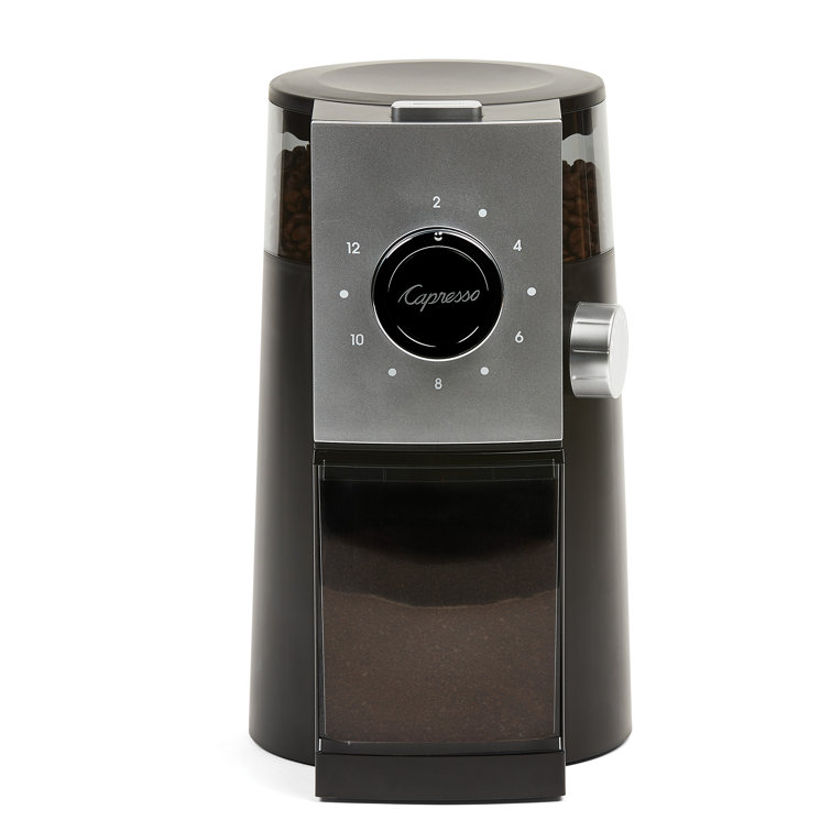 Black Electric Adjustable Grind Burr Coffee Grinder