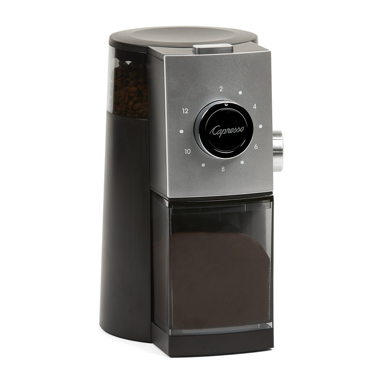 Black Electric Adjustable Grind Burr Coffee Grinder
