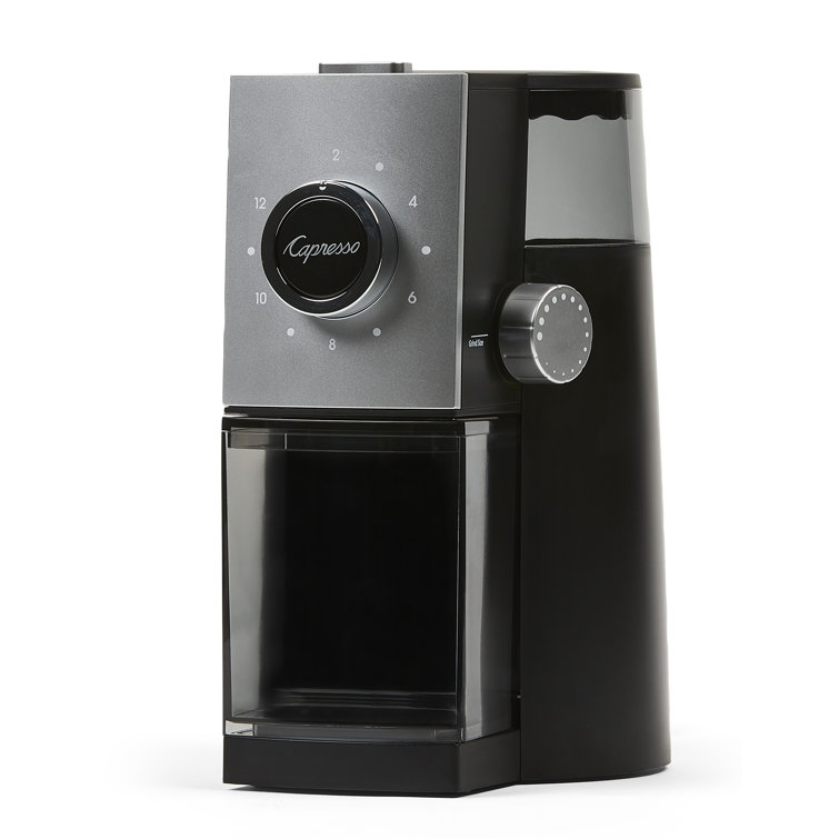 Black Electric Adjustable Grind Burr Coffee Grinder