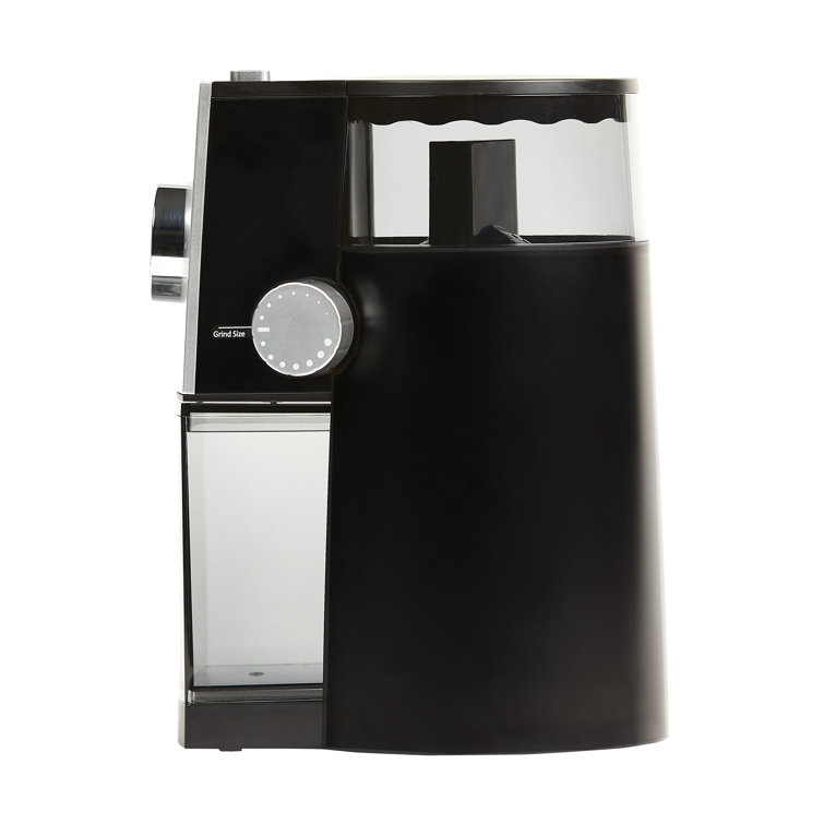Black Electric Adjustable Grind Burr Coffee Grinder