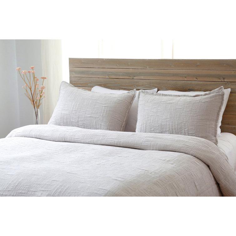 Harbour Geometric Weave Taupe Euro Cotton Sham