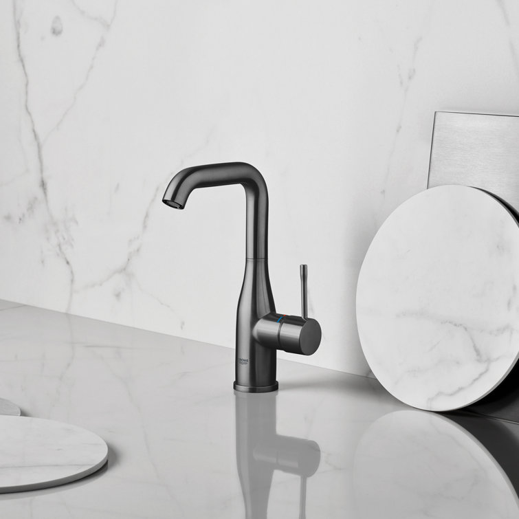 Essence Hard Graphite Single-Hole Vessel Bathroom Faucet