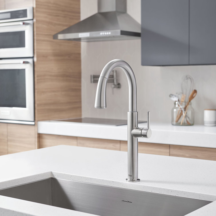 Stainless Steel Pull-Down Kitchen Faucet with Spray