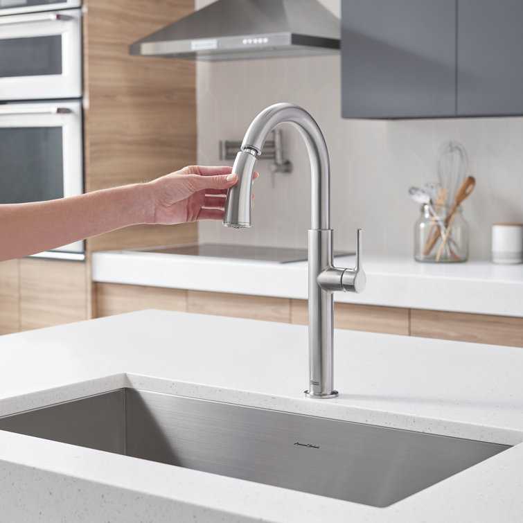 Stainless Steel Pull-Down Kitchen Faucet with Spray