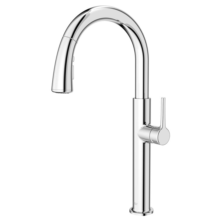 Polished Chrome Pull-Down Kitchen Faucet with Spray