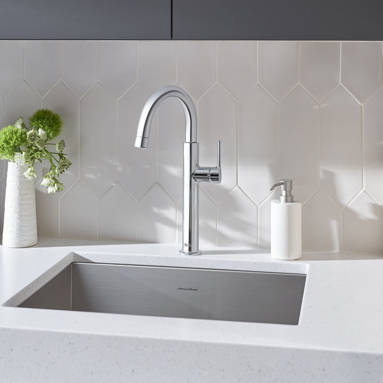 Polished Chrome Pull-Down Kitchen Faucet with Spray