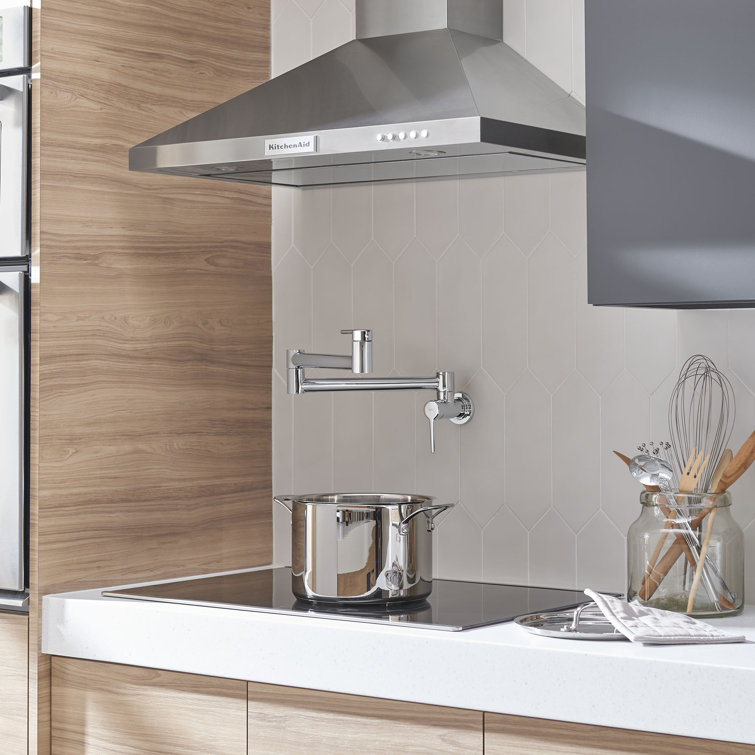 Studio S Polished Chrome Wall-Mount Pot Filler Faucet