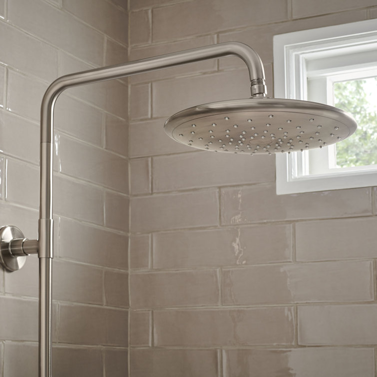 Brushed Nickel Wall-Mounted Shower Arm Extension