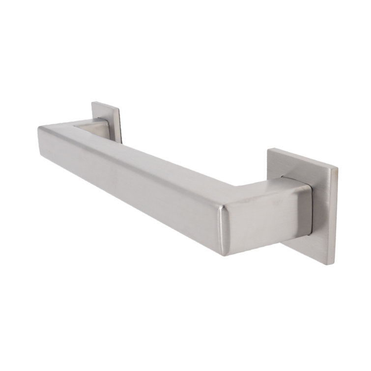 Squared Satin Stainless Steel 12" ADA Compliant Grab Bar