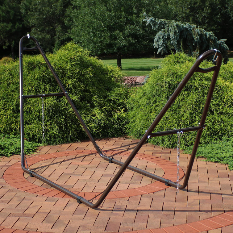 Bronze Heavy-Duty Steel Universal Hammock Stand for 9 to 14 Feet Hammocks