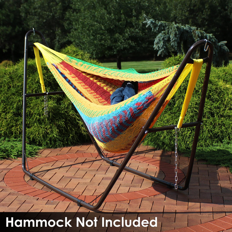 Bronze Heavy-Duty Steel Universal Hammock Stand for 9 to 14 Feet Hammocks