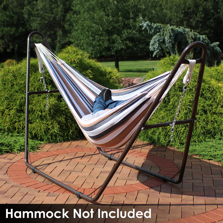 Bronze Heavy-Duty Steel Universal Hammock Stand for 9 to 14 Feet Hammocks