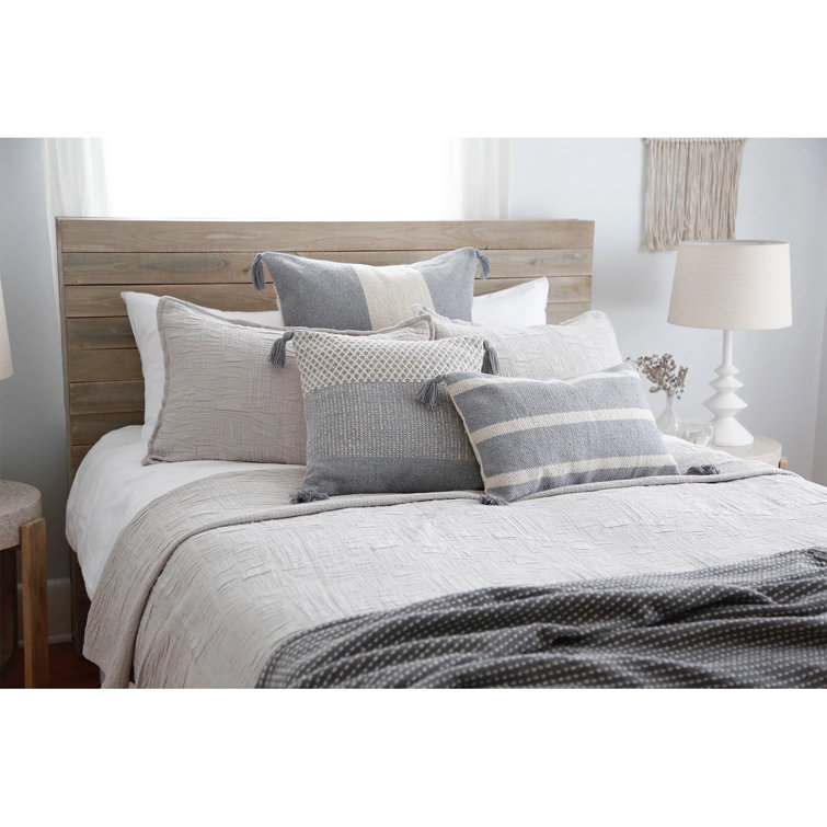 Harbour Geometric Weave Taupe Euro Cotton Sham