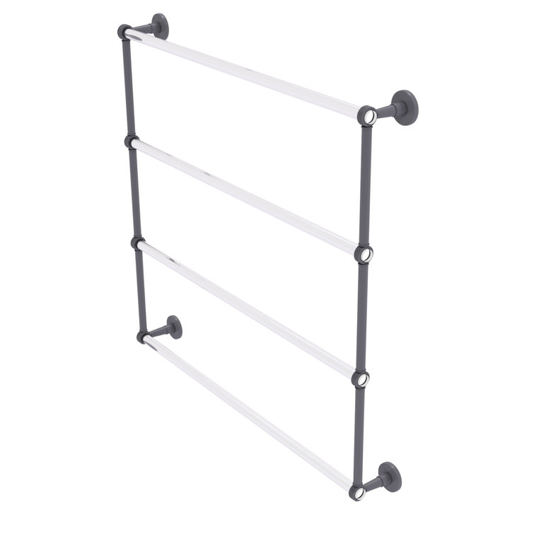 Matte Gray 38.6'' 4-Tier Plastic Wall Towel Bar