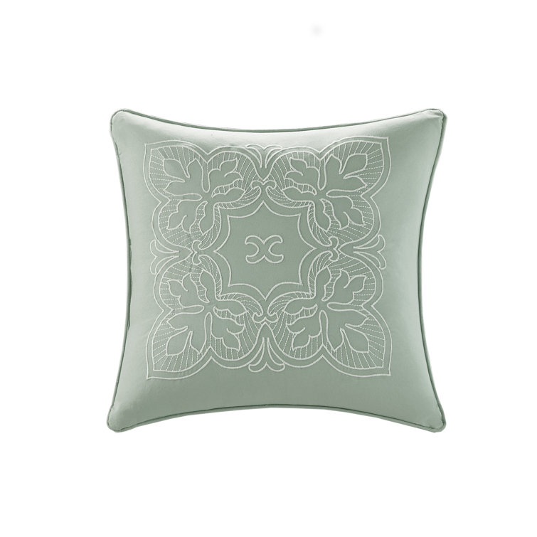 Seafoam Green Microfiber Reversible Full/Queen Quilt Set