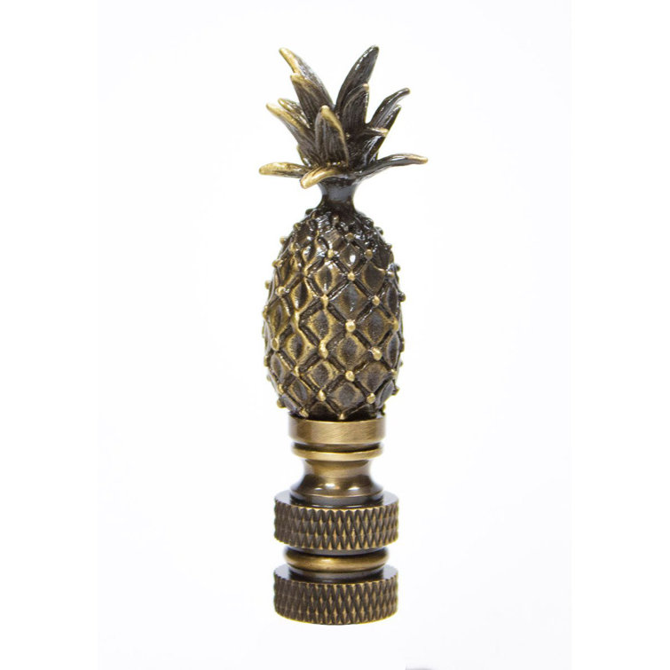 Antique Brass Tall Pineapple Lamp Finial