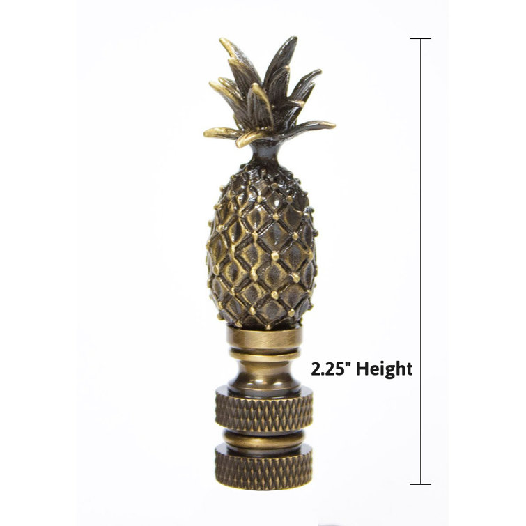 Antique Brass Tall Pineapple Lamp Finial
