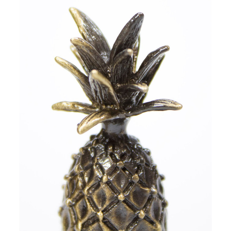 Antique Brass Tall Pineapple Lamp Finial