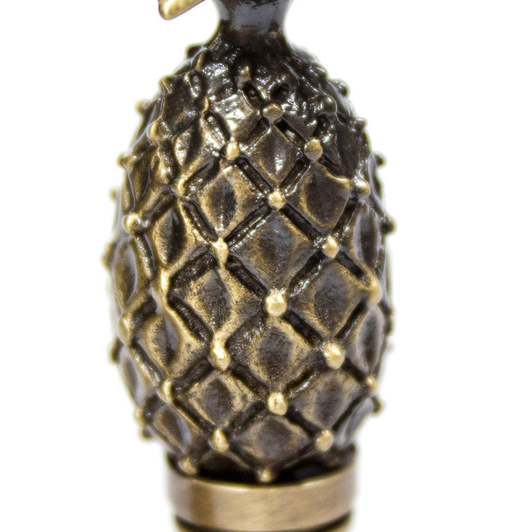 Antique Brass Tall Pineapple Lamp Finial
