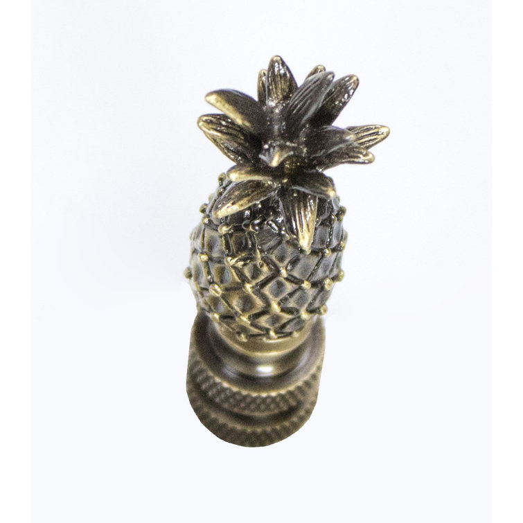 Antique Brass Tall Pineapple Lamp Finial