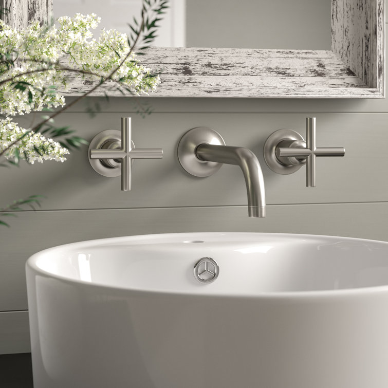 Vibrant Brushed Bronze Wall Mounted Bathroom Faucet