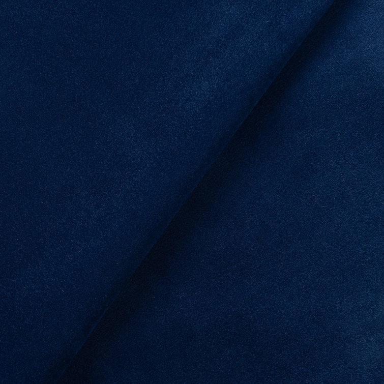 Alana Navy Blue Velvet Lawson Sofa with Removable Cushions