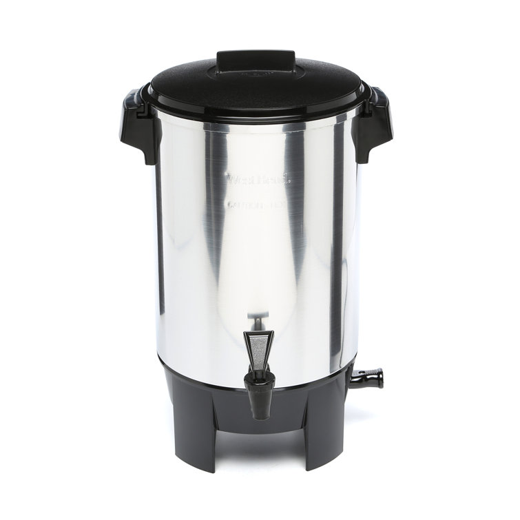 Polished Aluminum 30-Cup Freestanding Coffee Urn