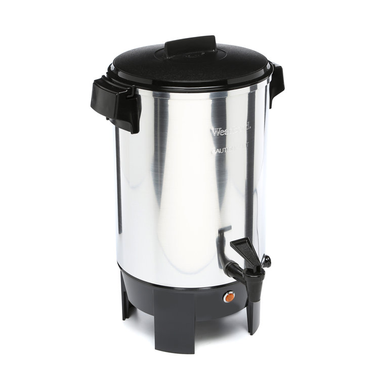 Polished Aluminum 30-Cup Freestanding Coffee Urn