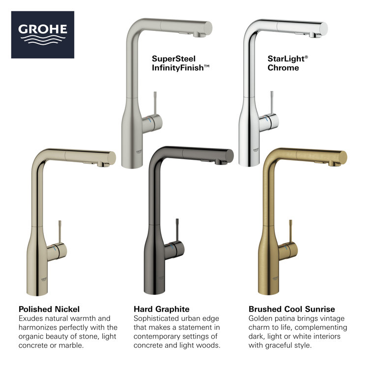 SuperSteel Modern Pull-Out Spray Kitchen Faucet