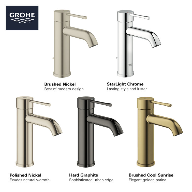 Hard Graphite Brass Single Hole Bathroom Faucet