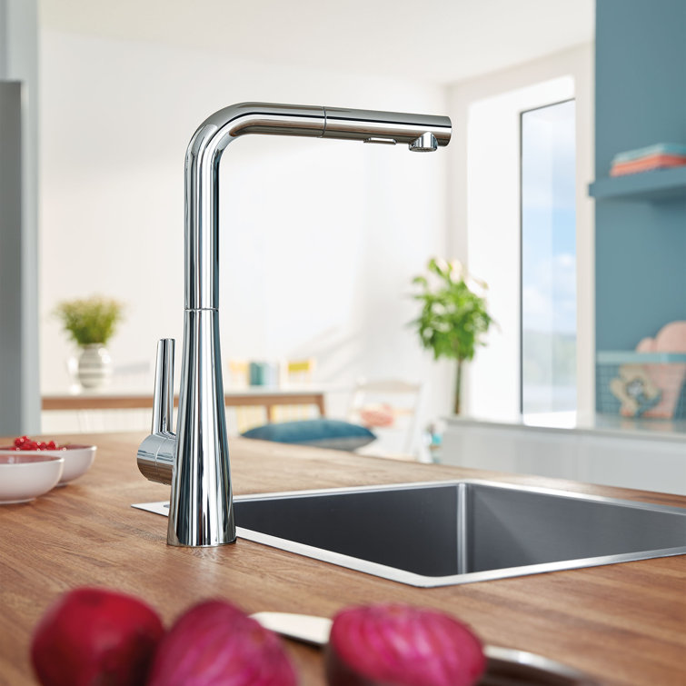 Stainless Steel Pull-Out Spray Kitchen Faucet