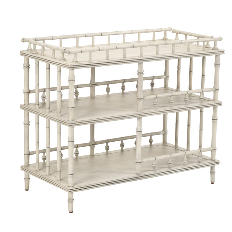 Wildwood White and Gray Glazed Rattan 38'' Sideboard