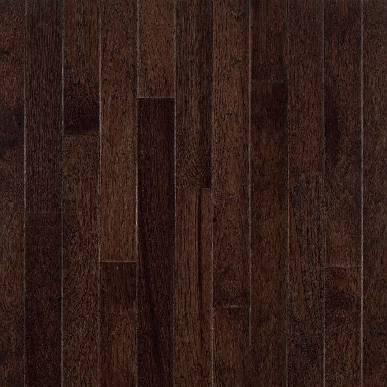 Frontier Shadow Hickory 3.25'' Wide Glossy Hardwood Flooring