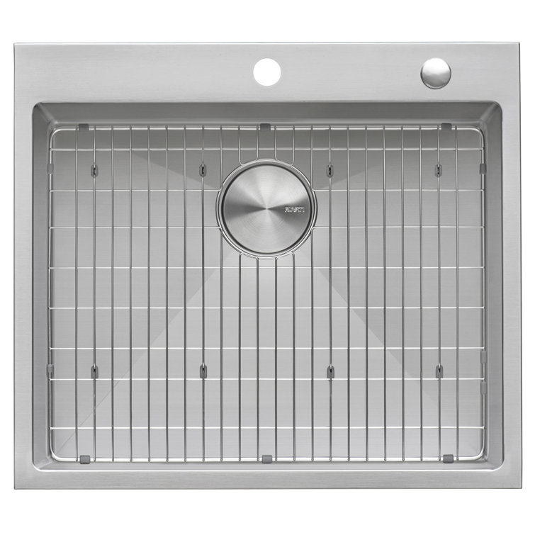 25-Inch Stainless Steel Single Bowl Drop-In Kitchen Sink