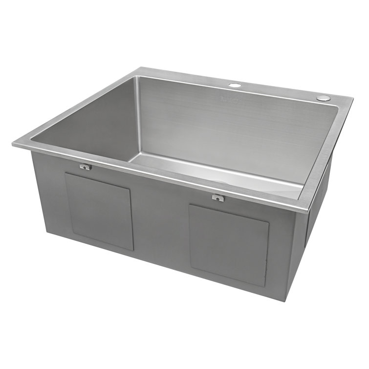 25-Inch Stainless Steel Single Bowl Drop-In Kitchen Sink