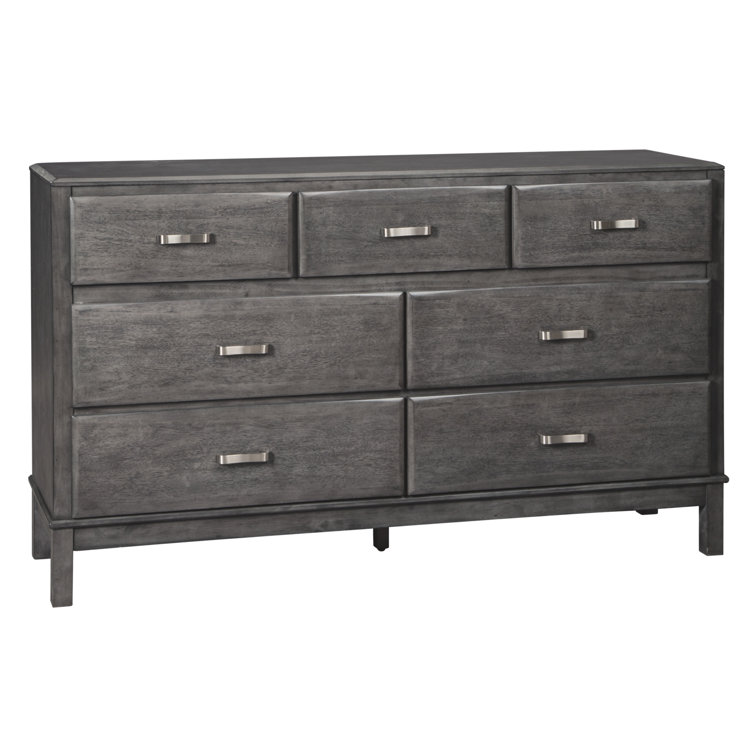 Gray 7-Drawer Dresser with Dovetail Construction