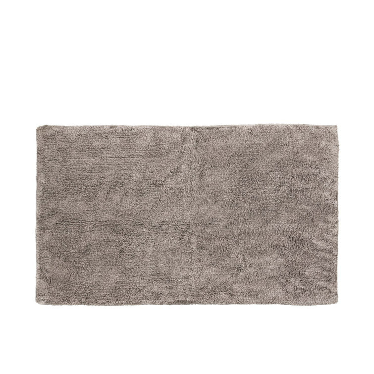 Satellite Taupe Braided Cotton Reversible Bath Mat 39" x 24"