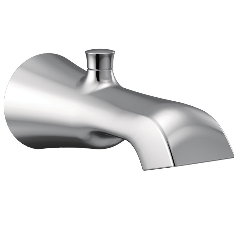 Polished Nickel Wall Mounted Diverter Tub Spout