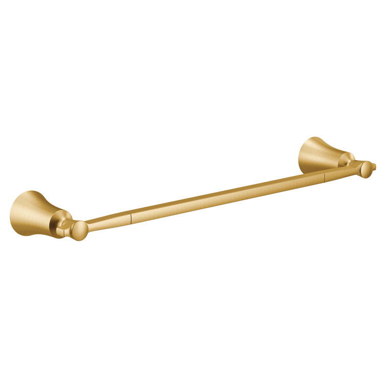 Flara 24-Inch Brushed Gold Wall Mounted Towel Bar