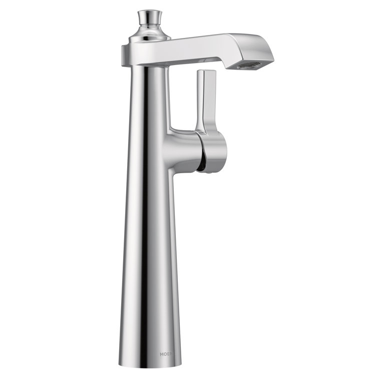 Polished Nickel Transitional Single Hole Vessel Faucet