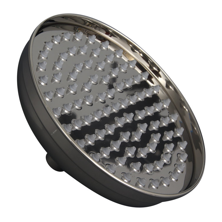 Polished Nickel 12" Rain Shower Head with Brass Ball Joint