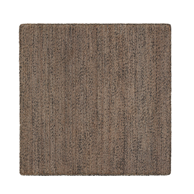 Malibu 44'' Square Brown Anakao Rope Outdoor Coffee Table with Storage
