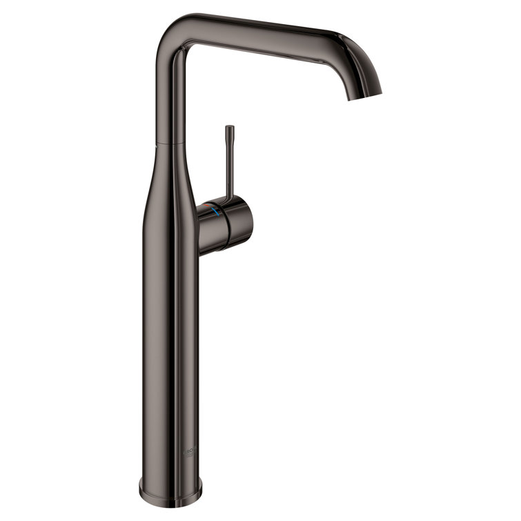 Graphite Brass Single Hole Vessel Bathroom Faucet