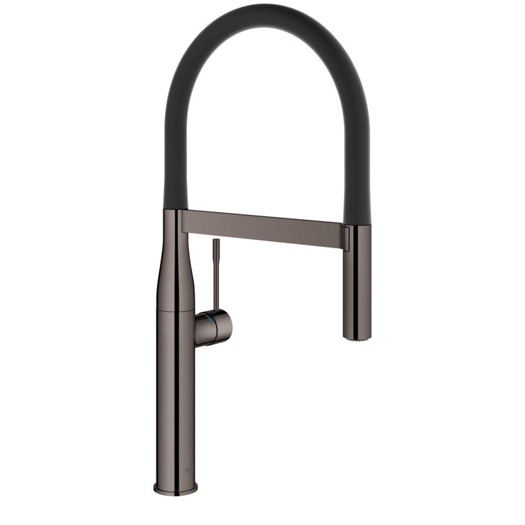 Modern Gold Metal Kitchen Faucet with Pull-out Spray