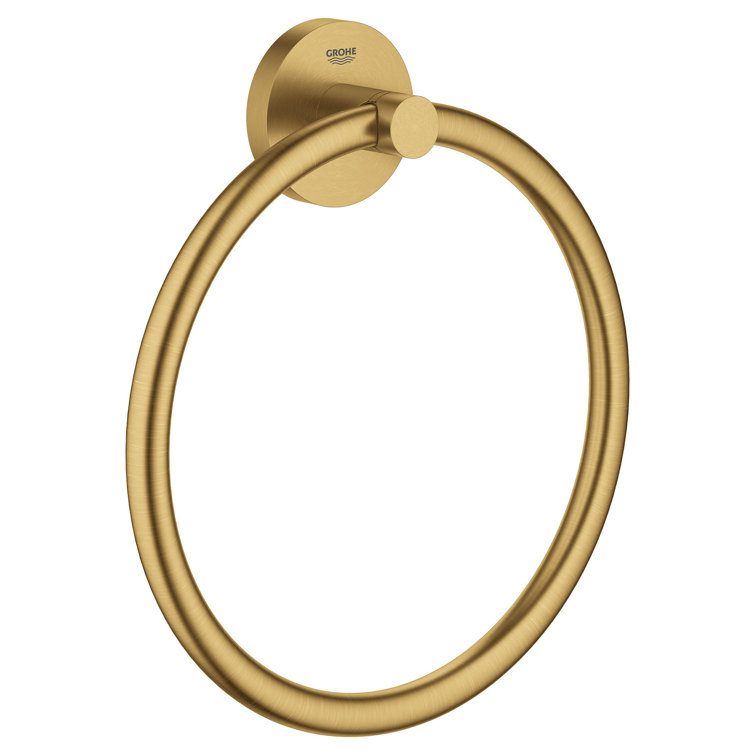 Brushed Cool Sunrise Wall Mounted Metal Towel Ring