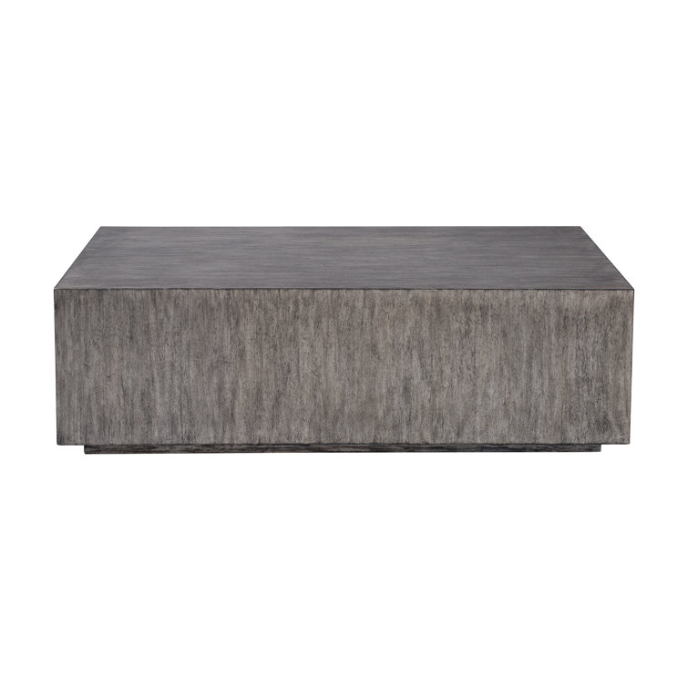 Kareem 52" Gray Rectangular Wood Coffee Table