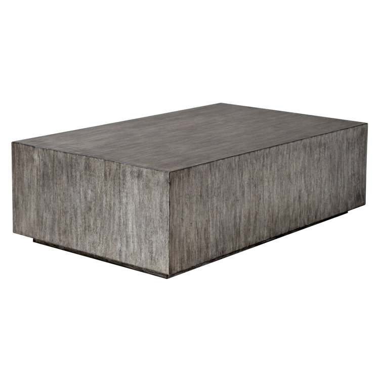 Kareem 52" Gray Rectangular Wood Coffee Table